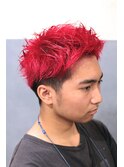 REDツーブロックショート