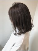 【担当JUN】透け感フォギーアッシュx切りっぱなしボブ