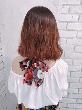 アジールヘア 北千住駅西口店(agir hair) これからの季節に☆ツヤ感チェリーレッド【北千住】