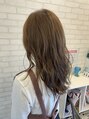 アグ ヘアー オアシス あやめ池南店(Agu hair oasis) 軽めのヘアーとカラーでセミロングスタイル