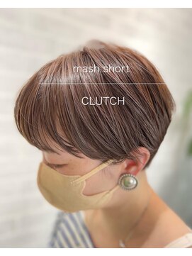 クラッチバイシオンアグリゲイト(CLUTCH by Zi-on aggregate) ハイライト×ミルクティーアッシュ×メンズライクショート