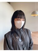 黒髪ワイドバング