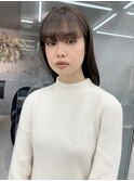 韓国ヘア　韓国風顔まわりカット　高校生カラー　ブリーチカラー