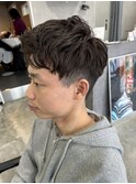 アップバングニュアンススパイラルショート