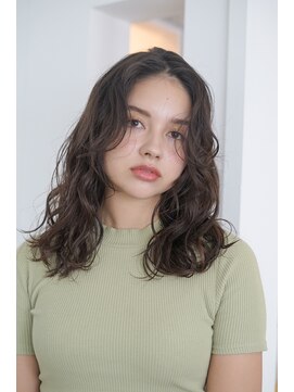 パール(PearL) 【PearL】コテ巻きパーマ/ロングパーマ/20代30代40代ヘア/秋色