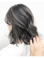 アオアクア バイ グルグル 小岩店(ao akua by GULGUL) グレーベージュ エアータッチやわらかハイライトカラー 小岩