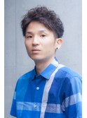 ビジネスカジュアルアップバングショートツーブロック