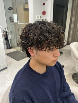 ノイズ キョウト(NOISM Kyoto) 襟足残し波巻きパーマ