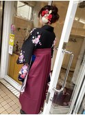 ヘアセット　着付け