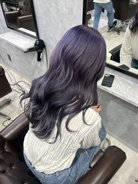グラッジ 池袋(GLADGE) ヴァイオレット ラベンダー パープル ブリーチカラー