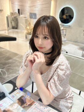 エヌ 大阪梅田店(enu) 大人かわいい韓国風レイヤーボブ 梅田/韓国風/髪質改善