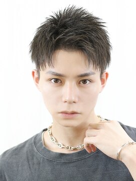 ベーア(Bar) アップバング短髪ツーブロック爽やかショート