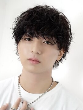 オーシャントーキョー 心斎橋(OCEAN TOKYO WEST) スパイラルパーマウルフツーブロックツイスパシャドウパーマ