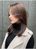 レイヤーカット/韓国ヘア/顔まわりカット/銀座