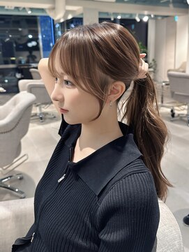 マインバイアフロートギンザ(MYNE by AFLOAT GINZA) 顔まわり/後れ毛　レイヤーカット◎小顔