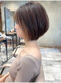 みねスタイル♪ 前下がり ひし形 ショートボブ 30代 40代 50代