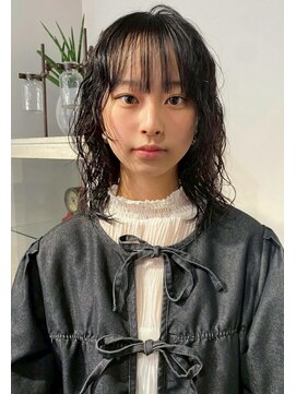 ステップボーンカットオオサカ(STEP BONE CUT OSAKA Via TICK-TOCK) 【ステップボーンカット】ミディアムレイヤー/パーマ