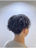 波巻きパーマ