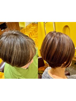 お客様の髪になるべく負担をかけずに施術。サロンに来るたびに髪をキレイに育てます＊