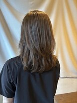 ココカラヘアー ニコ(cococara hair nico)&nbsp;オリーブグレージュ/くびれレイヤー/ミディアム