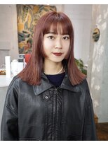 アペロ 柏(Apero) ダークレッド/姫レイヤー/ブリーチ/切りっぱなし/柏美容室