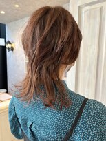 キャアリー(Caary)&nbsp;福山人気10代20代30代ウルフレイヤーミディアムショコラブラウン