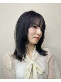 レイヤーカット/ナチュラルレイヤー/韓国風/くびれ