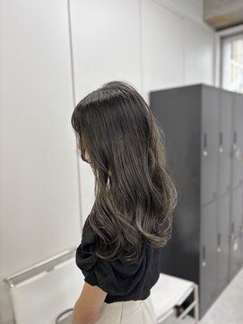 ディジョン(Dijon) 韓国顔まわりレイヤーカットグレージュオリーブベージュブラウン