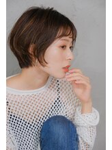 アピューズ ヘアー 芦屋(Apiuz Hair)&nbsp;大人ショートボブ髪型30代40代50代前髪あり前髪無し