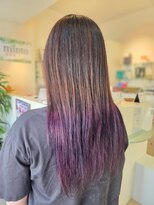 ヘア アンド ブライダル ノア(hair&bridal noah)&nbsp;ロンググラデーションカラー艶感透明感抜け感パープル