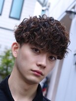 フィフス 渋谷(fifth)&nbsp;渋谷スペインカールメンズパーマフリンジカットテーパーフェード