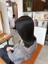 アムレヘアーエタ(amule hair eta) 【amule hair eta】メテオカラー×暗髪