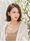 かきあげバングかきあげボブかき上げ前髪カジュアル前髪なし