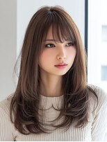 ダル 渋谷/表参道(DAL.)&nbsp;ミディアムレイヤー/ダークグレージュ/ハッシュカット