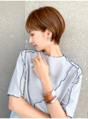 ハンサムショート/丸みショートボブ/20代30代40代50代/顔周り