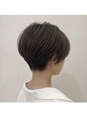 30代女性/くびれショート/髪質改善/透明感カラー