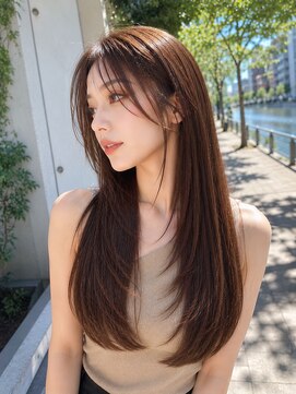 バグズ ヘアデザイン 桔梗が丘店(Baguz HAIR DESIGN) 髪質改善シースルーバングくびれレイヤーロング美髪艶髪