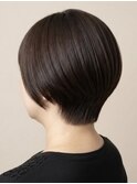 30代40代50代大人可愛い丸みクビレショートボブ前下がりツヤ艶髪