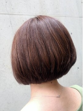 ルシエ 立川(LUCIE) 前下がりショートボブ×ベージュブラウン