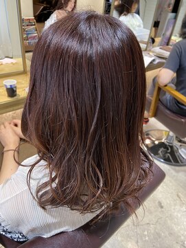 エイト 溝の口店(EIGHT) 【EIGHT溝の口】お客様スタイル_デザインカラー切りっぱなしボブ