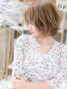 モッズヘア 上尾西口店(mod's hair) ★大人ガーリーフェザーバング抜け感小顔ボブ10代20代30代★7