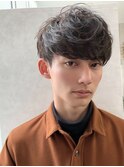 2ブロック、刈り上げナチュラルマッシュ【アモン】
