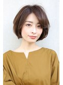 大人可愛いショートボブでふんわり
