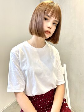 レトン 銀座(leton) 美髪/ホワイトグレージュ/大人かわいい/こなれミディ[銀座]