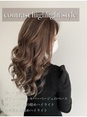 コントラストハイライト20枚☆シルバーベージュ☆