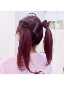 リルミー(Lilme) ブリーチピンクにしてリボンツイン*rina*