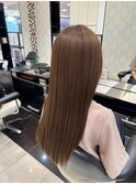 自然な感じのストレート【縮毛矯正】