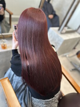 シエル 羽生店(Ciel) 赤カラー ブリーチなしカラー 春カラー