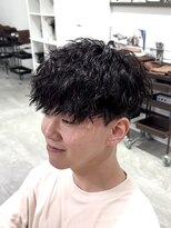 オーシャントーキョー ウエスト 心斎橋(OCEAN TOKYO WEST)  波巻きパーマメンズツイストスパイラルパーマツーブロック