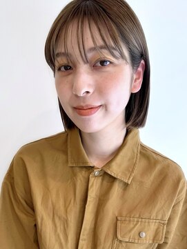 ローネス(LONESS) ぷつっと感が可愛い◎丸くなるない切りっぱなしボブ